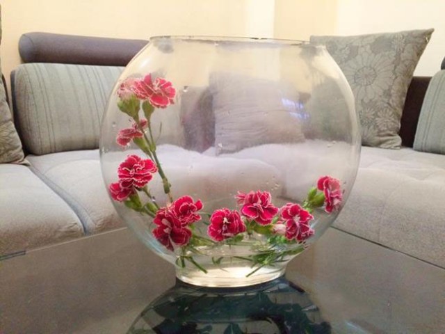 Một cách cắm lọ cao thông thường dễ cắm nhất cho loài hoa cẩm chướng.